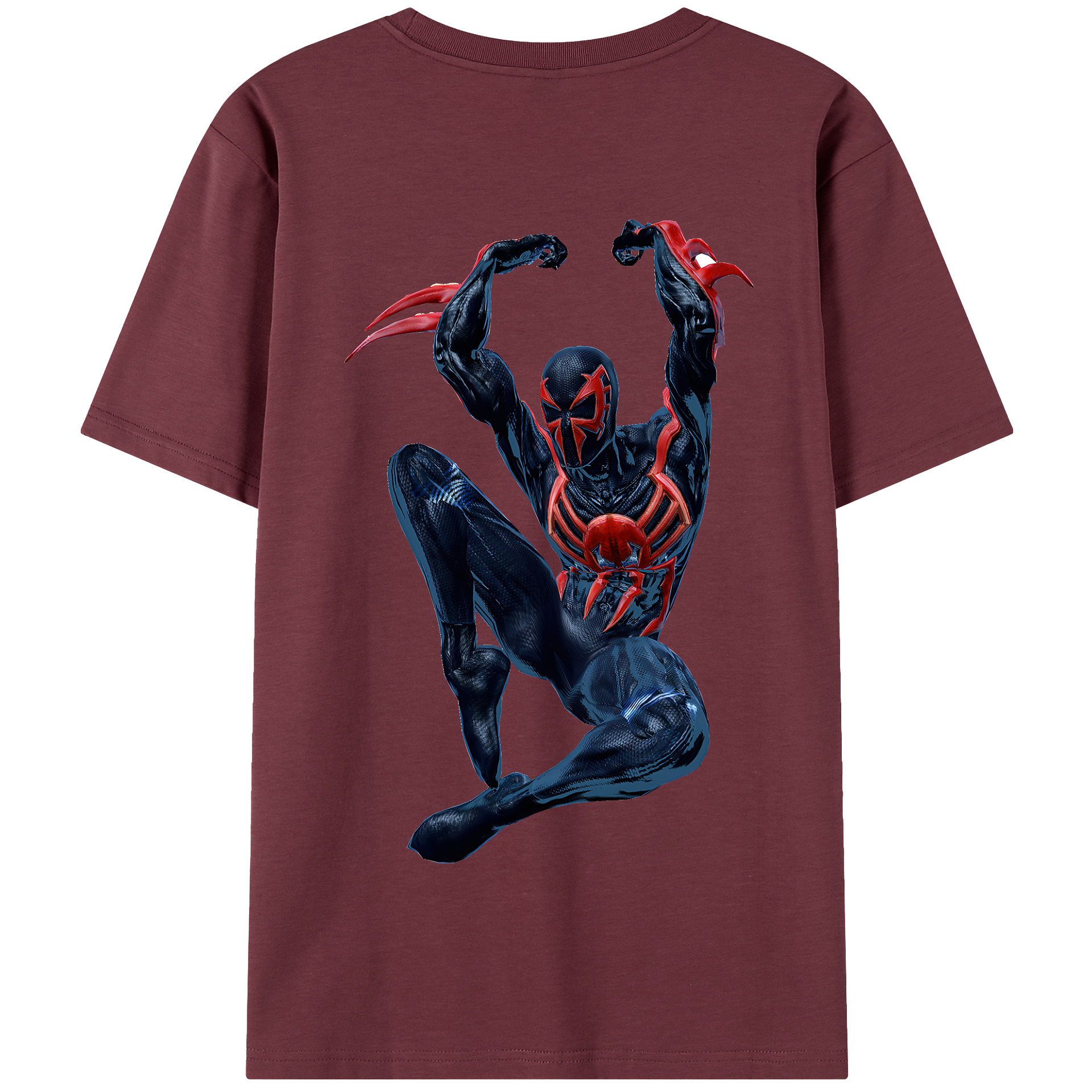 Spider Man スパイダーマン 綿100％半袖Tシャツ（背面プリント）